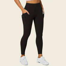 Load image into Gallery viewer, High Rise Butt Lifting Seamless Leggings with Phone Pockets