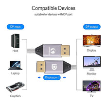 Load image into Gallery viewer, High Speed 32.4Gbps Slim And Flexible 1.4 8K 4K HDR 60Hz DisplayPort Cable Adapter For Video PC Laptop TV Monitor