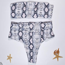 将图片加载到图库查看器,High Waist Bikini Black Swimwear Women Swimsuit High Leg Bikinis Set Women High Waist Bandeau Bikini Set Strapless 2 Piece Bathing Suit Swimsuits Tie Wrap Swimsuits Swimming for Bathing Suit Woman Swimsuits