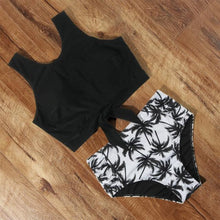 将图片加载到图库查看器,High Waist Swimsuit Bikini Push Up Swimwear Women Bathing Suit Female Bikini Set Leopard Swim Suit Beachwear Women's High Waist Swimsuit 2 Piece Bathing Suits Bikini