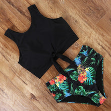 将图片加载到图库查看器,High Waist Swimsuit Bikini Push Up Swimwear Women Bathing Suit Female Bikini Set Leopard Swim Suit Beachwear Women's High Waist Swimsuit 2 Piece Bathing Suits Bikini