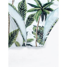 Load image into Gallery viewer, High-Waist Swimwear Set Summer Floral Print Bikini Swimsuit Beachwear Women Push-Up Bathing Suit Tie Dye 3 Pieces Strings High Cut Bikini Set Bathing Suits