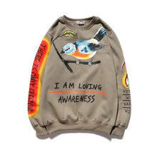 将图片加载到图库查看器,Hip-Hop Printed Sweatshirts Men High Pullovers Couple Street Casual Sweatshirts Letter Print Men Women Sweatshirt Stylish Printed Cool Design Warm Winter Sweatshirt For Men Women