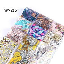 Load image into Gallery viewer, Holographic Nail Foil Transfer Set Sticker Decal Nail Art Foils Designer Marble Nail Decoration Sliders Wraps Manicure Women Kids Girls Manicure Decoration Nail Art Supplies 3D Self-Adhesive Nail Decals Designer Nail Stickers for Acrylic Nails