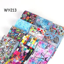 Load image into Gallery viewer, Holographic Nail Foil Transfer Set Sticker Decal Nail Art Foils Designer Marble Nail Decoration Sliders Wraps Manicure Women Kids Girls Manicure Decoration Nail Art Supplies 3D Self-Adhesive Nail Decals Designer Nail Stickers for Acrylic Nails