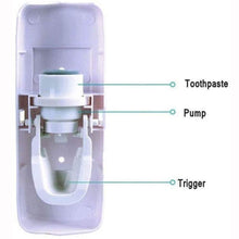 将图片加载到图库查看器,Home Automatic Toothpaste Dispenser + 5 Toothbrush Holder Set
