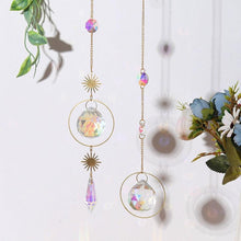 将图片加载到图库查看器,Home Decor Crystal Sun-catchers Window Pendant Hanging Curtain Wind-chimes Light Catcher Star Moon Pendant Rainbow Wind Chime Prisms Wind Chime Hanging Ornaments For Garden Home Christmas Decorations Gift