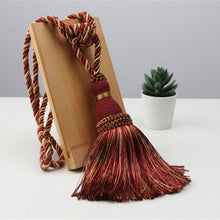 将图片加载到图库查看器,Home Decoration Polyester Tassel Tiebacks Curtain Holder Handmade Tassel Curtain Rope Holdback Window Drape Hanging Ball Tassels Curtains Buckle Sling Binding Lantern Tiebacks Handcrafted Braided Curtain Holdbacks Window Home Decor 55-90cm