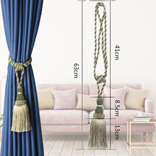 将图片加载到图库查看器,Home Decoration Polyester Tassel Tiebacks Curtain Holder Handmade Tassel Curtain Rope Holdback Window Drape Hanging Ball Tassels Curtains Buckle Sling Binding Lantern Tiebacks Handcrafted Braided Curtain Holdbacks Window Home Decor 55-90cm