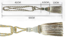 将图片加载到图库查看器,Home Decoration Polyester Tassel Tiebacks Curtain Holder Handmade Tassel Curtain Rope Holdback Window Drape Hanging Ball Tassels Curtains Buckle Sling Binding Lantern Tiebacks Handcrafted Braided Curtain Holdbacks Window Home Decor 55-90cm