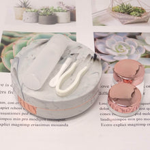Load image into Gallery viewer, Honbay Fashion Marble Contact Lens Case with Mirror