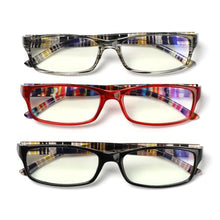 Load image into Gallery viewer, Hot Unisex Reading Glasses Print Glasses Frame Presbyopic Lens Retro Magnifier Diopter Eyeglasses Eyewear Vision Care And Spring Hinge Comfort Readers Plastic Sun Readers