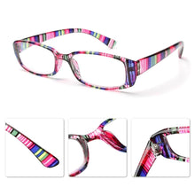 Load image into Gallery viewer, Hot Unisex Reading Glasses Print Glasses Frame Presbyopic Lens Retro Magnifier Diopter Eyeglasses Eyewear Vision Care And Spring Hinge Comfort Readers Plastic Sun Readers