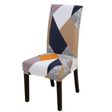 Load image into Gallery viewer, Housmife Printed Stretch Chair Cover Big Elastic Seat Chair Covers Slipcovers Restaurant Banquet Home Dining Party Decoration Stretch Spandex Removable Washable Anti-dust Seat Slipcover Protector for Hotel Office Ceremony Banquet
