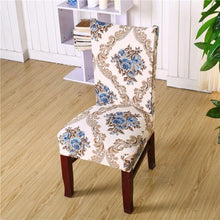 Load image into Gallery viewer, Housmife Printed Stretch Chair Cover Big Elastic Seat Chair Covers Slipcovers Restaurant Banquet Home Dining Party Decoration Stretch Spandex Removable Washable Anti-dust Seat Slipcover Protector for Hotel Office Ceremony Banquet