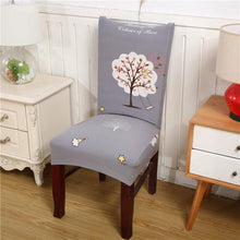 Load image into Gallery viewer, Housmife Printed Stretch Chair Cover Big Elastic Seat Chair Covers Slipcovers Restaurant Banquet Home Dining Party Decoration Stretch Spandex Removable Washable Anti-dust Seat Slipcover Protector for Hotel Office Ceremony Banquet