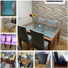 Load image into Gallery viewer, Housmife Printed Stretch Chair Cover Big Elastic Seat Chair Covers Slipcovers Restaurant Banquet Home Dining Party Decoration Stretch Spandex Removable Washable Anti-dust Seat Slipcover Protector for Hotel Office Ceremony Banquet