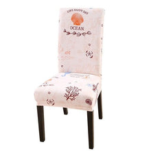 Load image into Gallery viewer, Housmife Printed Stretch Chair Cover Big Elastic Seat Chair Covers Slipcovers Restaurant Banquet Home Dining Party Decoration Stretch Spandex Removable Washable Anti-dust Seat Slipcover Protector for Hotel Office Ceremony Banquet