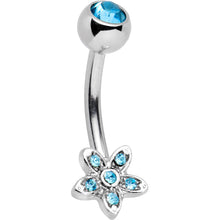 Load image into Gallery viewer, Field of Flowers Dangle Belly Ring