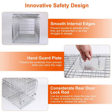 将图片加载到图库查看器,Humane Catch Release Live Animal Collapsible Galvanized Wire Trap Cage