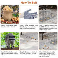 将图片加载到图库查看器,Humane Live Animal Rodent Cage Collapsible Galvanized Wire