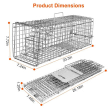 将图片加载到图库查看器,Humane Live Animal Rodent Cage Collapsible Galvanized Wire