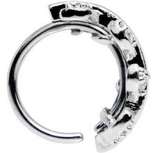 将图片加载到图库查看器,18G Clear CZ Gem Leafy Seamless Circular Ring