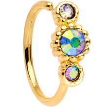 将图片加载到图库查看器,5/16 Aurora CZ Gem Gold IP Fashion Fusion Seamless Circular Ring