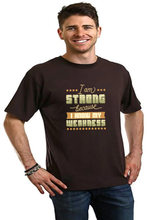 将图片加载到图库查看器,I am Strong Men's Bamboo Viscose/Organic Cotton Short Sleeve Graphic T-Shirt