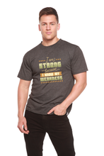 将图片加载到图库查看器,I am Strong Men's Bamboo Viscose/Organic Cotton Short Sleeve Graphic T-Shirt