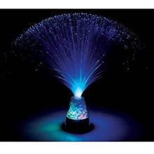 Load image into Gallery viewer, Ice Fiber Optic Light with Color-changing Crystal Base
