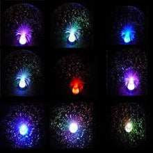 Load image into Gallery viewer, Ice Fiber Optic Light with Color-changing Crystal Base