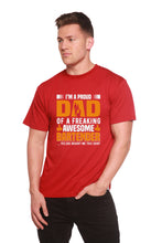 Load image into Gallery viewer, I'm a Proud Dad Men's Bamboo Viscose/Organic Cotton Short Sleeve Graphic T-Shirt