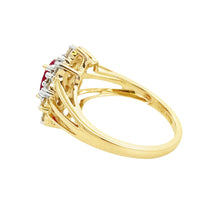 Load image into Gallery viewer, 1.65ct Ruby Diamond Ring 14KT Yellow Gold