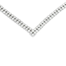 Load image into Gallery viewer, 7.00ct Diamond Tennis Necklace 14KT White Gold