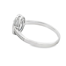 将图片加载到图库查看器,.67ct Sapphire Diamond Ring 10KT White Gold