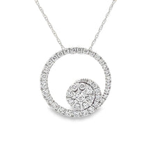 Load image into Gallery viewer, .50ct Diamond Circle of Love Pendant 14KT White Gold