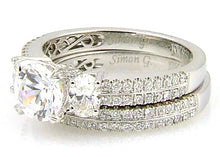 将图片加载到图库查看器,1.05ct Engagement Ring Set 18KT White Gold