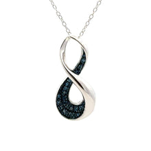 Load image into Gallery viewer, Natural .03ct Diamond Fashion Pendants Sterling Silver