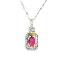 Load image into Gallery viewer, .72ct Ruby Diamond Fashion Pendants 14KT Yellow Gold