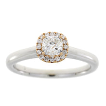 Load image into Gallery viewer, .62ct Diamond Diamond Eng Only 14KT 2 Tone Gold