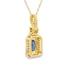 Load image into Gallery viewer, Sapphire Diamond Fashion Pendants 10KT Yellow Gold