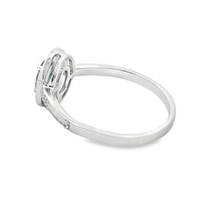 将图片加载到图库查看器,.49ct Emerald Diamond Ring 10KT White Gold
