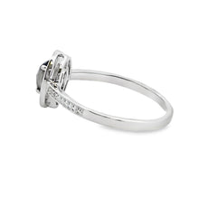 将图片加载到图库查看器,Genuine .55ct Onyx Diamond Ring 10KT White Gold