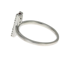 将图片加载到图库查看器,.30ct Ruby Diamond Ring 14KT White Gold