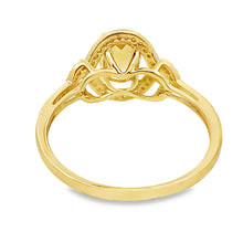 Load image into Gallery viewer, Natural .58ct Citrine Diamond Ring 14KT Yellow Gold