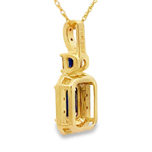 Load image into Gallery viewer, Sapphire Diamond Fashion Pendants 14KT Yellow Gold