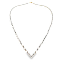 Load image into Gallery viewer, 7.00ct Diamond Tennis Necklace 14KT Yellow Gold