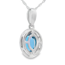 Load image into Gallery viewer, London Blue Topaz Fashion Pendants 10KT White Gold