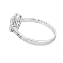 Load image into Gallery viewer, .63ct London Blue Topaz Diamond Ring 10KT White Gold